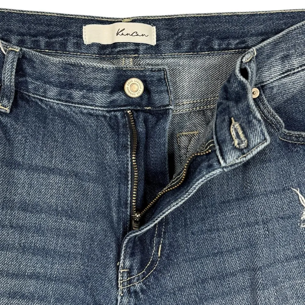 KanCan SZ 13/31 Cropped Jeans Distressed Rips Mid - Image 5