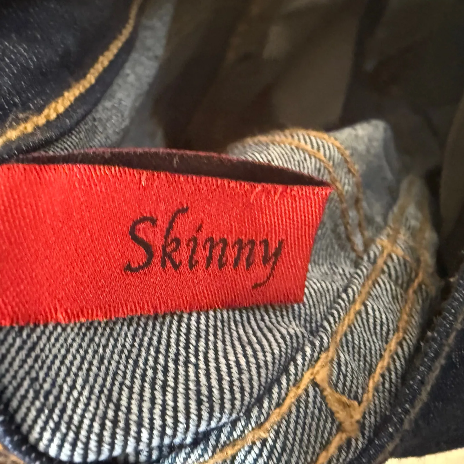 Guess Los Angeles Skinny Jeans Blue Cotton Stretch Mid Rise Size 32X30 - Image 9