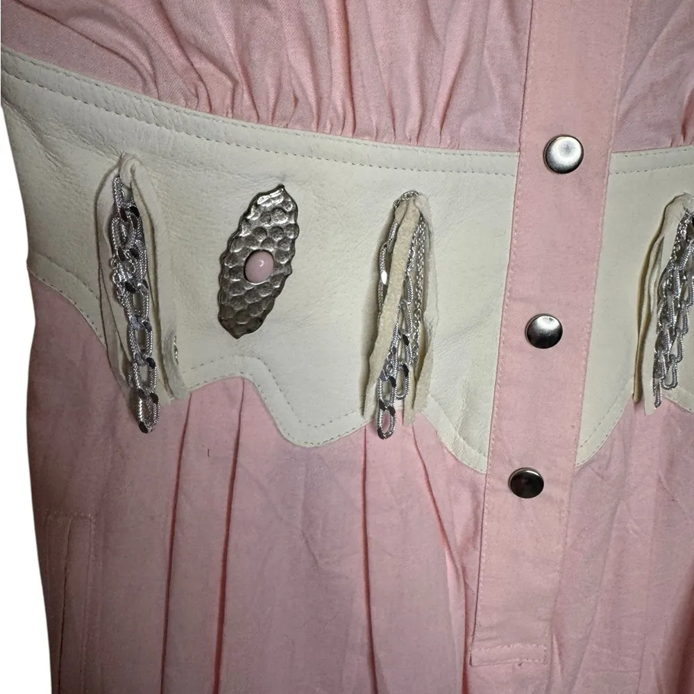 Vintage Western IIF Jumpsuit Pink Size 4 Embellished - Image 2