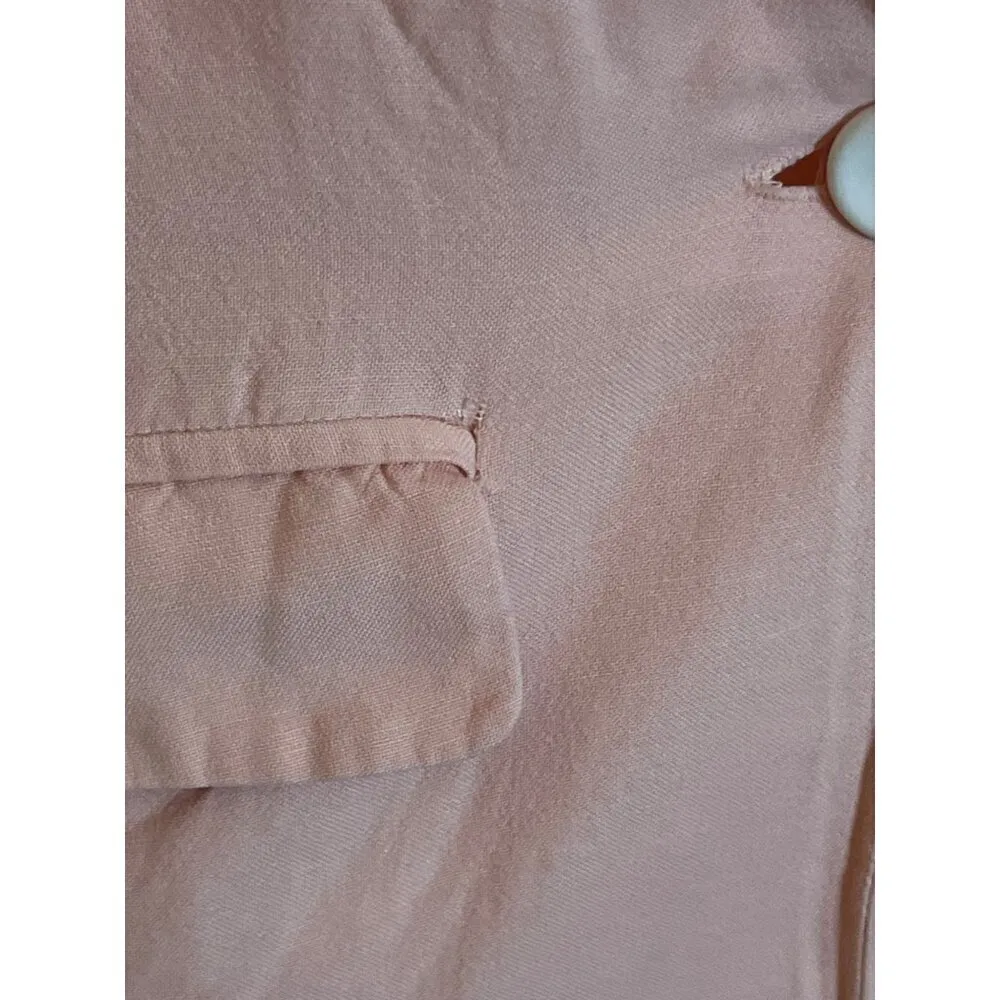 Charlie Holiday Elle LInen Blazer in Pink Lemonade 4 Womens Jacket - Image 10