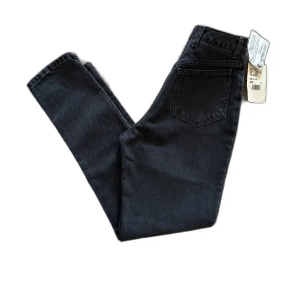 Ruff Hewn | 100% Cotton Black Jeans Vintage High Rise Size 6 New with Tag - Image 2