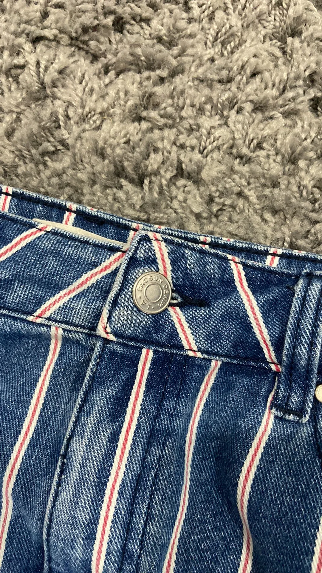 pacsun striped jean skirt - Image 3