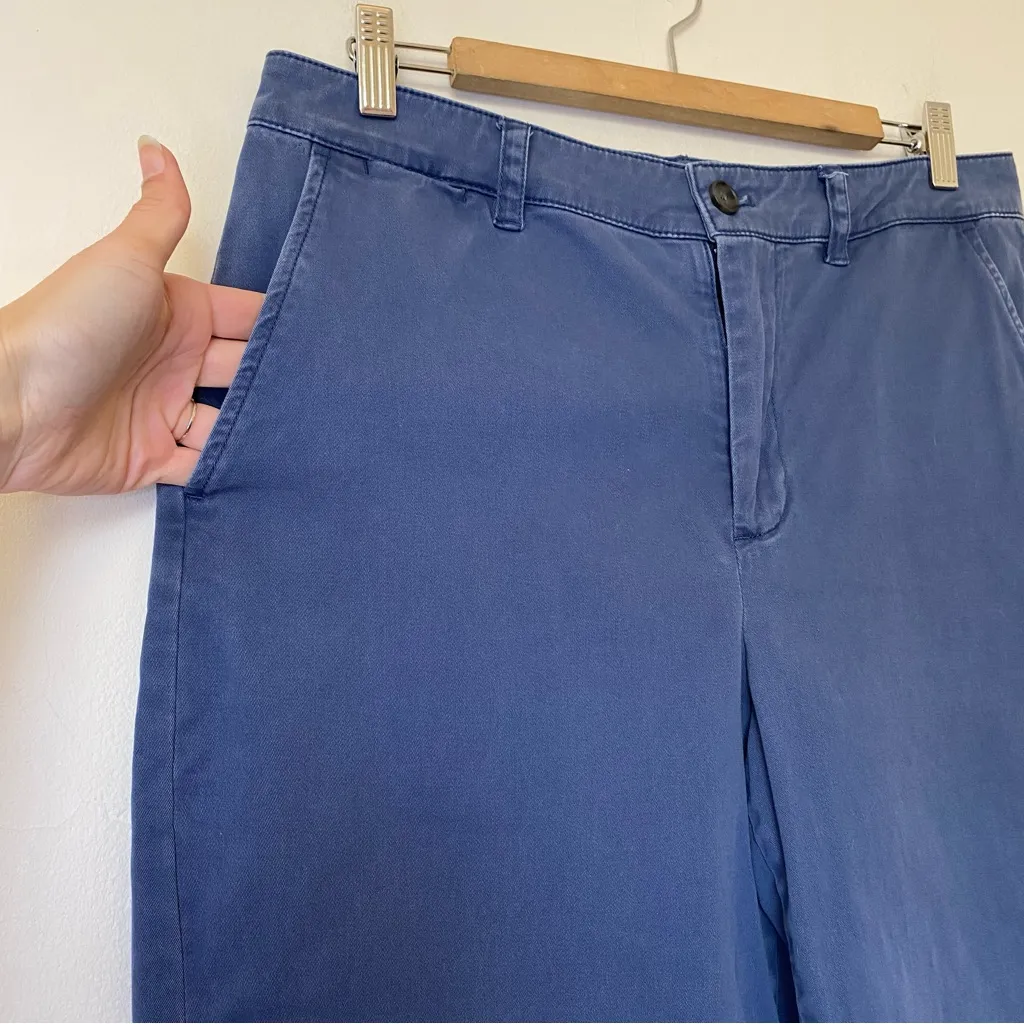 ALEX MILL Women’s Sloane Chino Pants Relaxed Straight Leg Washed Blue Sz 8 - Image 6