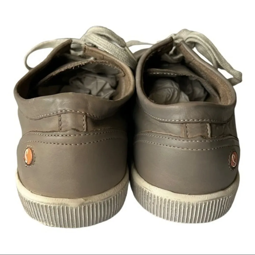 Softinos By Fly London Washed Taupe Leather Fashion Sneakers Size 42(US 11 - Image 3