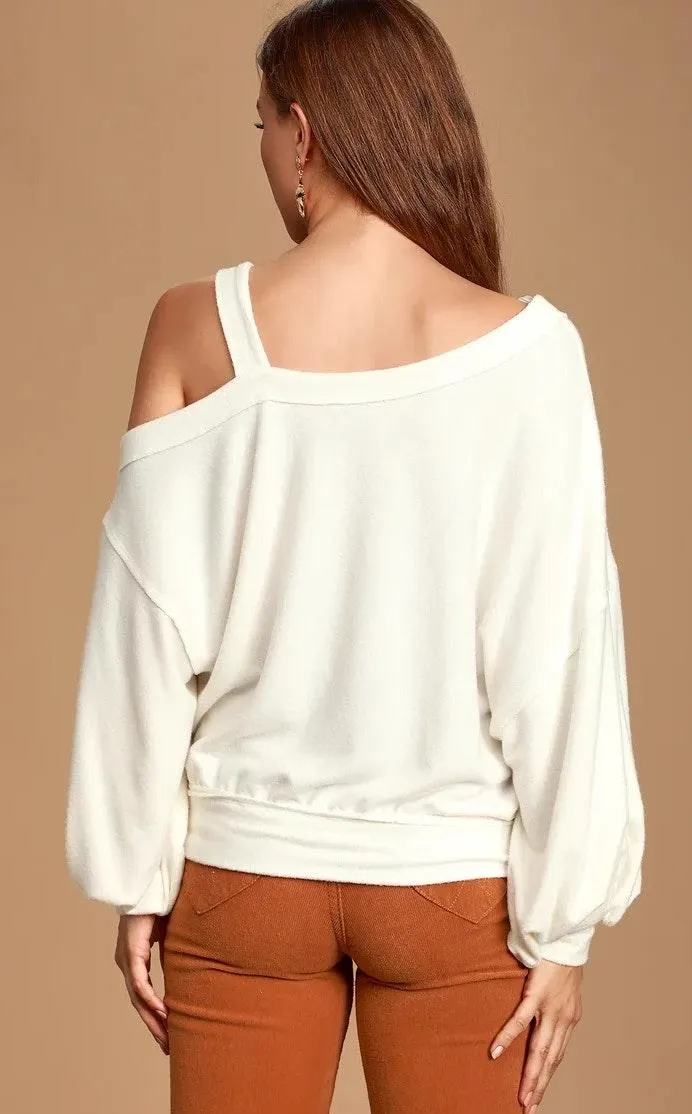 Free People One Shoulder Sweater - Image 2