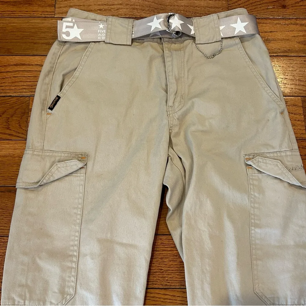 FIVESTAR GENERAL CO. Sierra Cargo Pants Belt Included Beige Women's Size 0 - Image 2