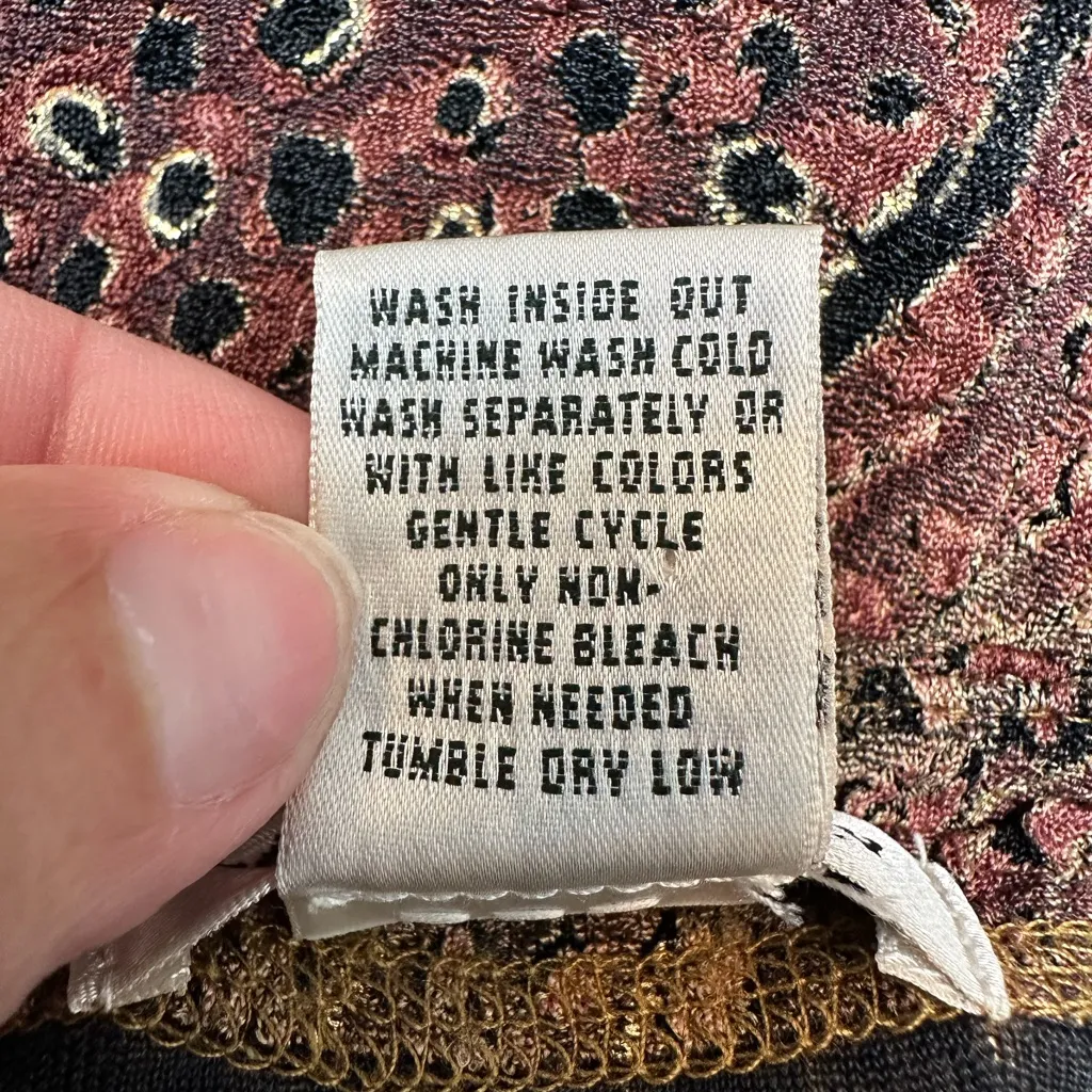 Vintage Laura Ashley Earthy Toned Golden Ombre Button-Up Cardigan Sweater Size M - Image 9