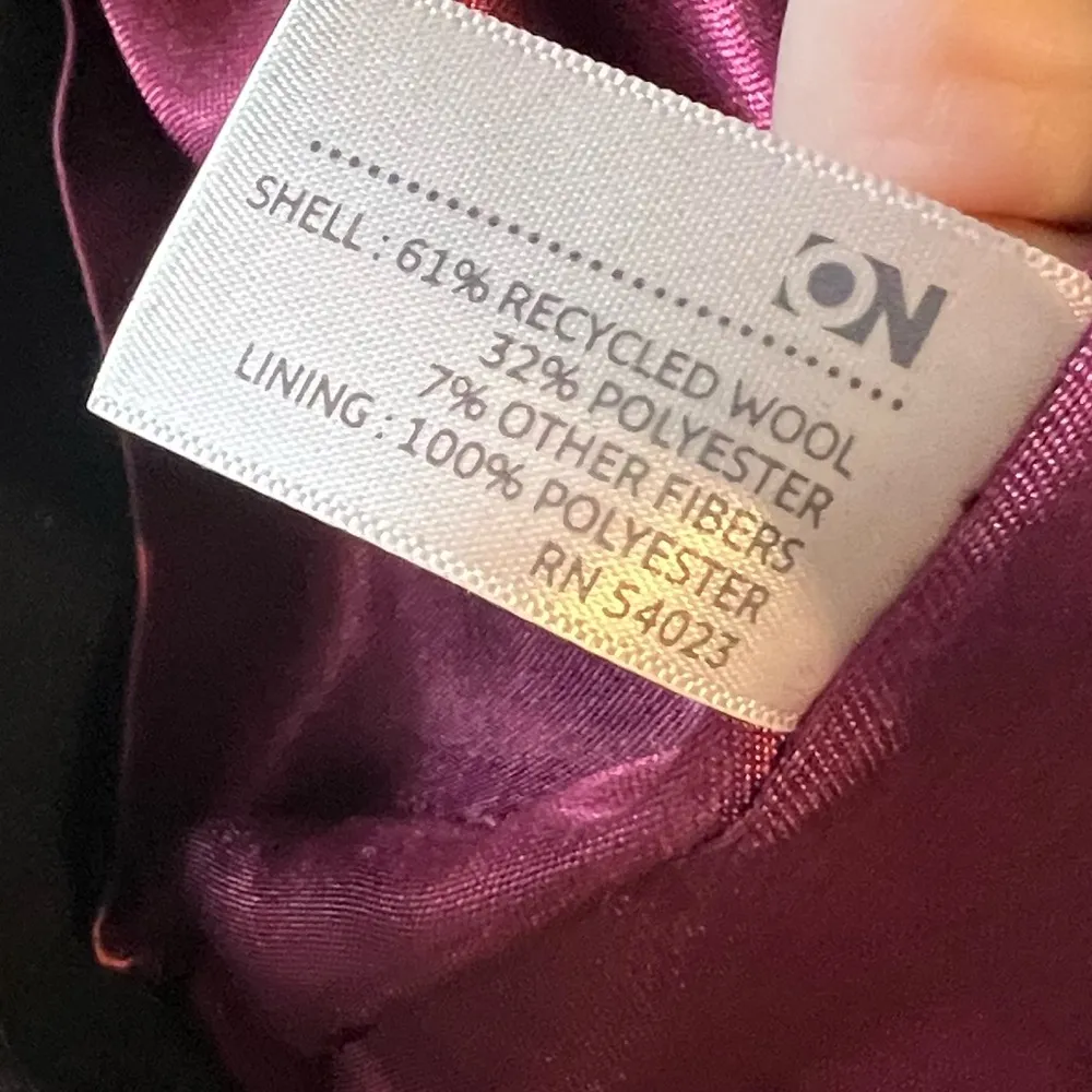 Old Navy Black Double-Breasted Belted Coat Size Small - Image 4