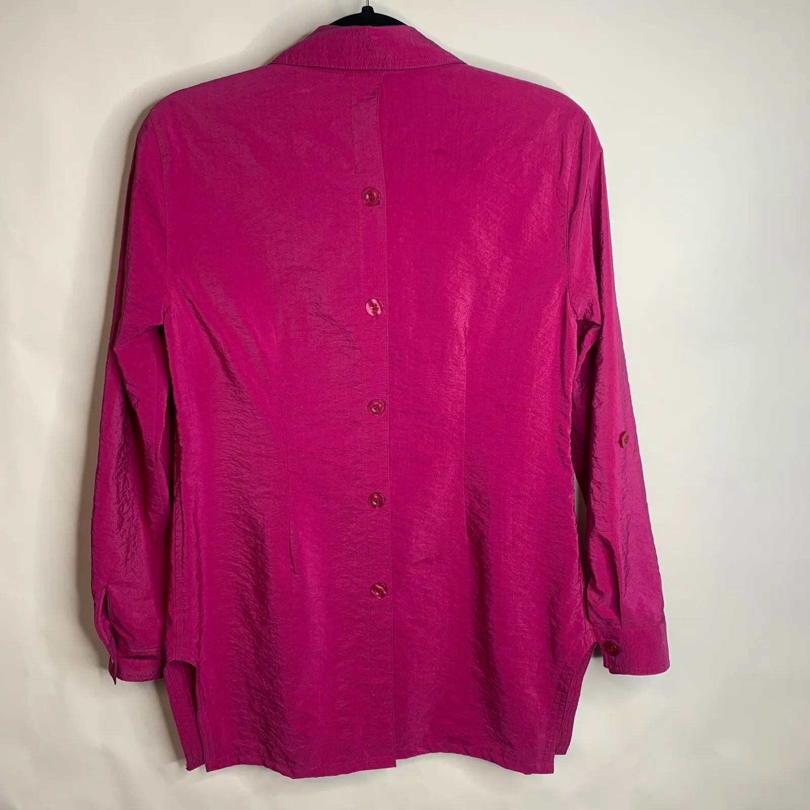 Fuschia Vintage Multiples Jacket Blazer Tunic Sz Small - Image 6