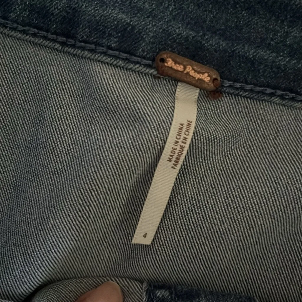 Free people button up denim mini skirt - Image 3