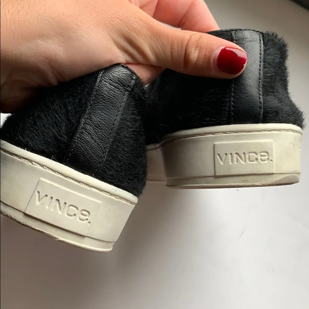 Vince black Berlin pony calf hair slip on sneaker - Image 5