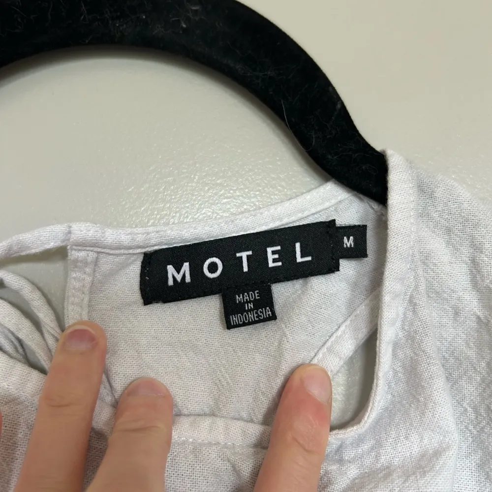 Motel Rocks White Backless Halter Sundress - Image 5