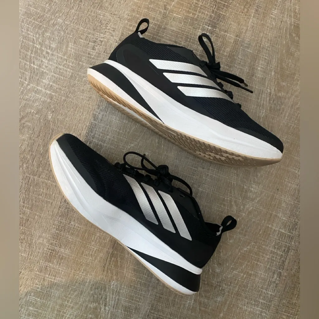 Adidas Black and Silver Jogit Running Sneakers. - Image 6