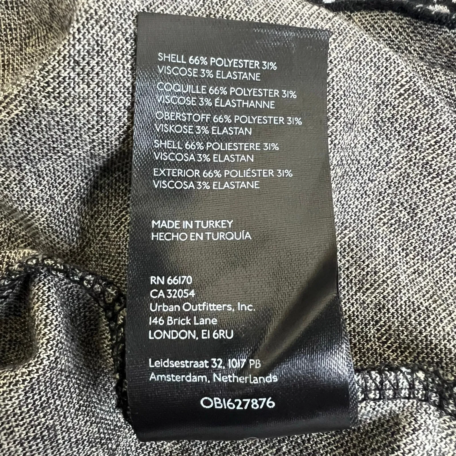 Urban Outfitters Strapless Tube Dress Womens XL Black White Knit Indie Sleaze - Image 8