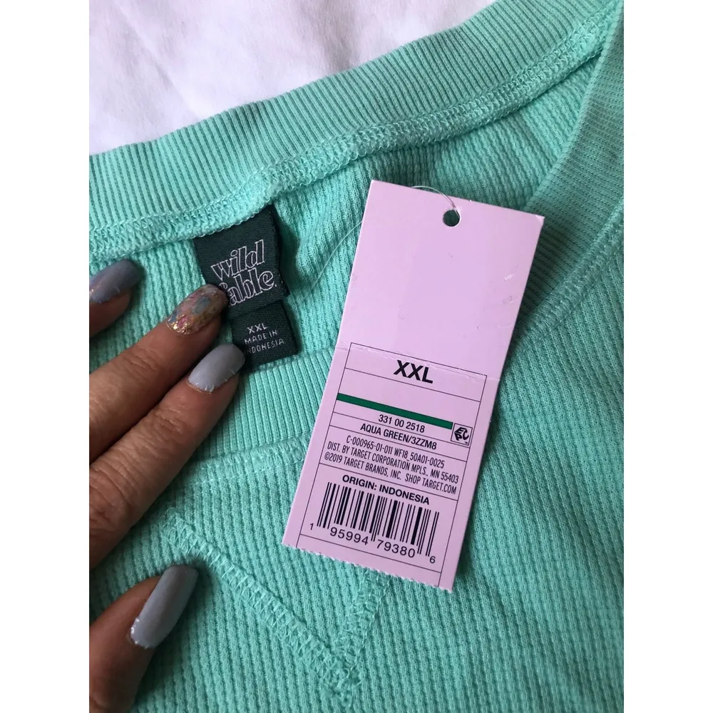 Tunic Long Sleeve Thermal Mix T Shirt sz XXL - Image 4