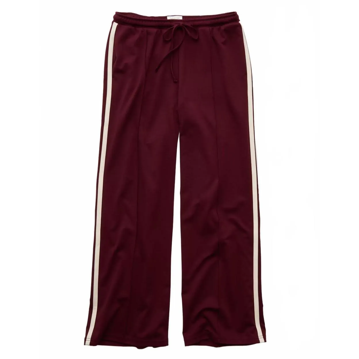 AE Stretch High-Waisted Wide-Leg Track Pant American Eagle NWT Wineberry Red XL - Image 4