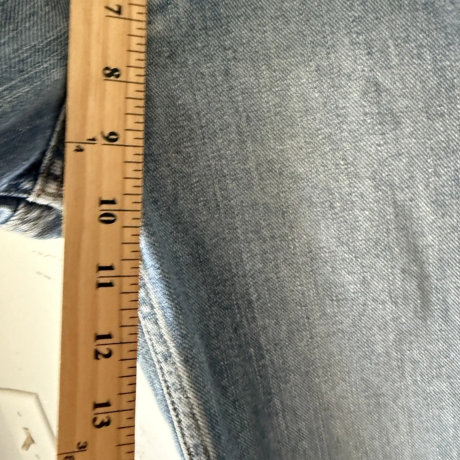 Maurices Y2k Jeans 9/10 Long Blue Flare Low Rise Button Fly‎ Y2K 2000s Denim - Image 7