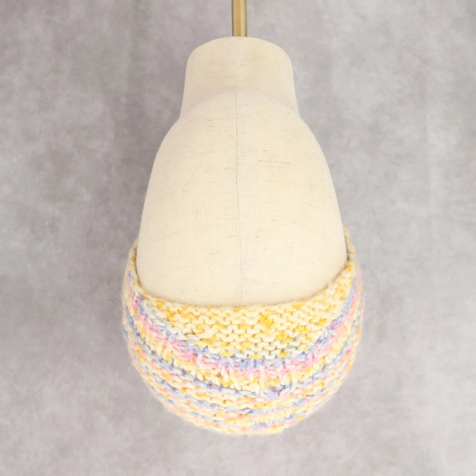 Orange Cable Knit Crochet Y2K Vintage Cottagecore Beanie Cap‎ Hat OS - Image 2