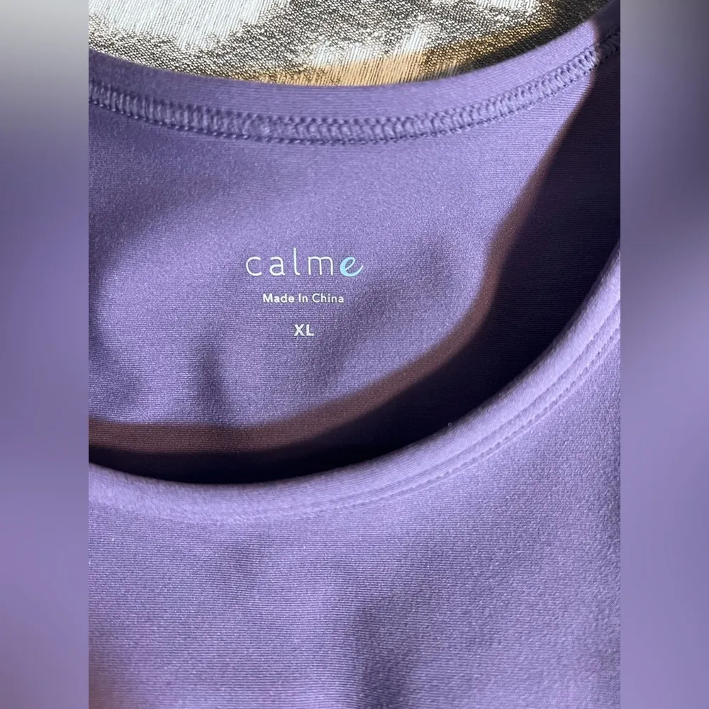 Calme by Johnny Was Purple Sports Bra, NWT, super soft fabric,outstanding brand Size XL - Image 2
