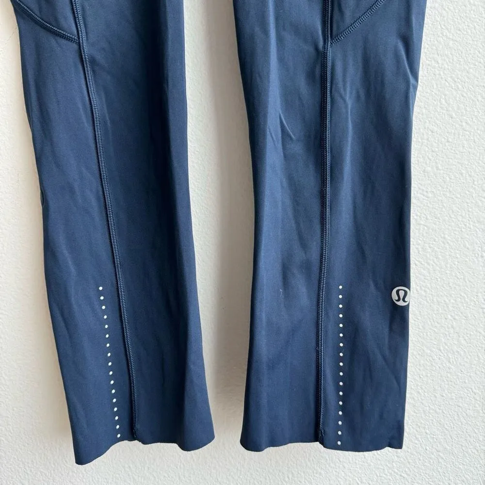 Lululemon Fast N’ Free Crop II *Nulux 19" Inseam True Navy Cropped Size 4 Small - Image 2