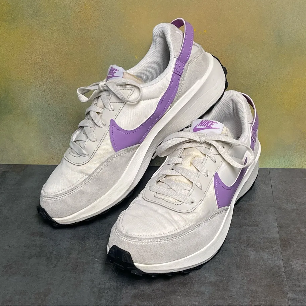 Nike Waffle Debut Women's Sail White/Lilac Retro Style Sneakers Sz 10 - Image 14