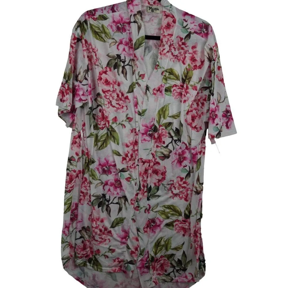 EUC Show Me Your Mumu Brie Robe Garden of blooms lightweight floral print robe s - Image 5