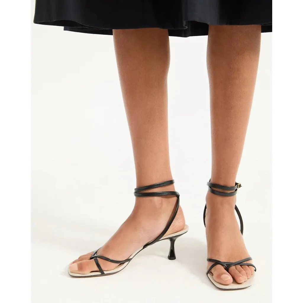 Veronica Beard Caterina Low Heels in Black 9 With Box Womens Sandals - Image 14