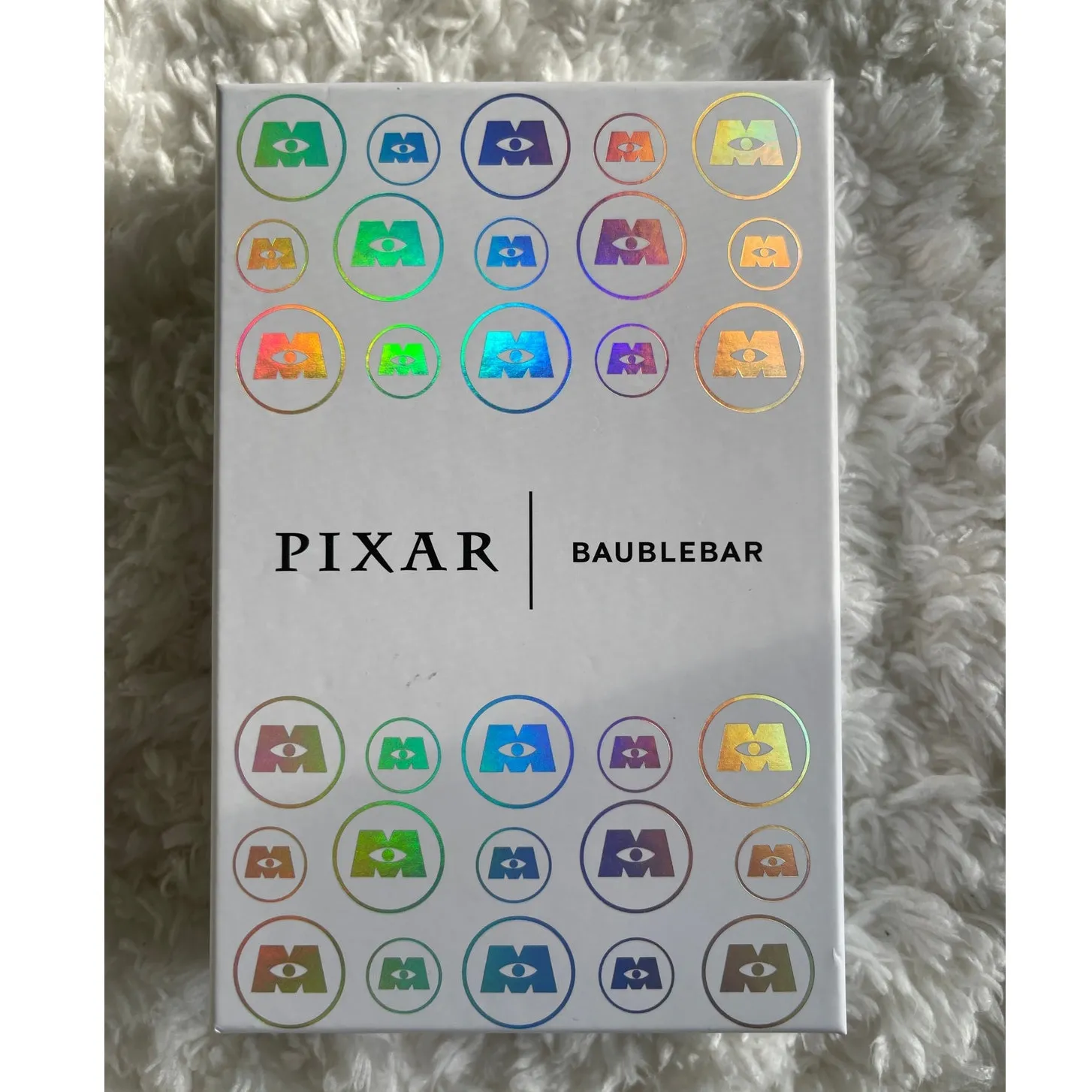 Disney Pixar BaubleBar Monsters Inc Keychain Mike Sulley & Boo Charms NEW Gold - Image 5