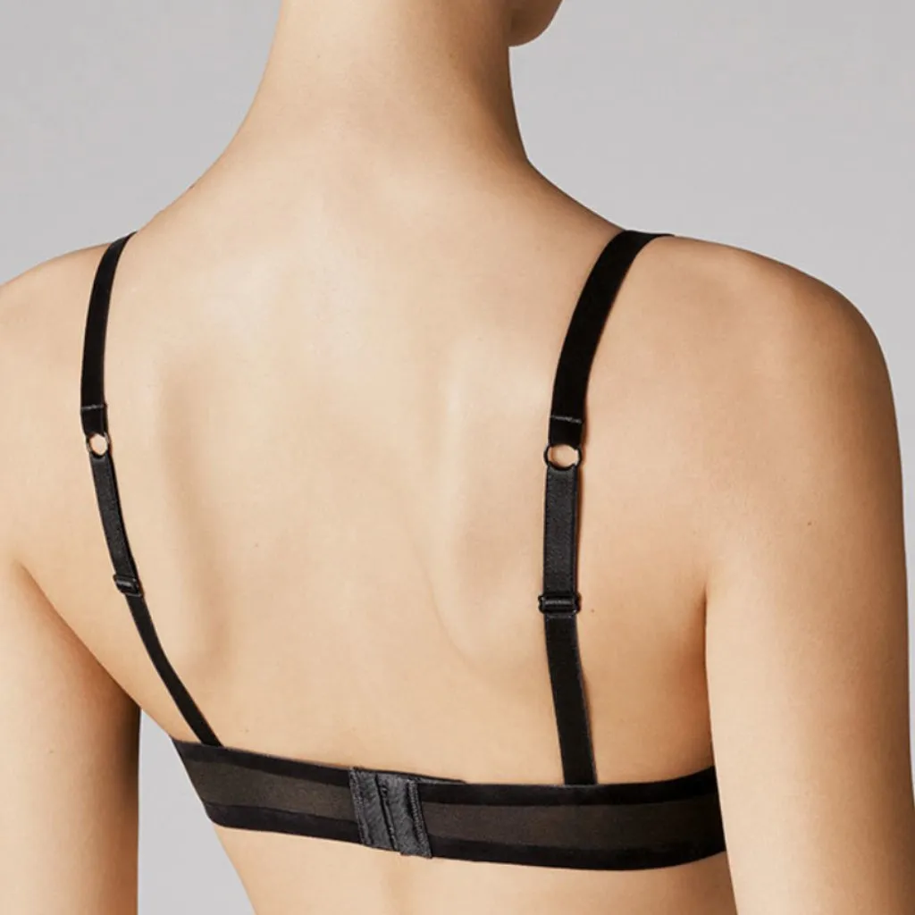 Wolford Tulle Push Up Bra 69663 34D‎ Black Size undefined - Image 5