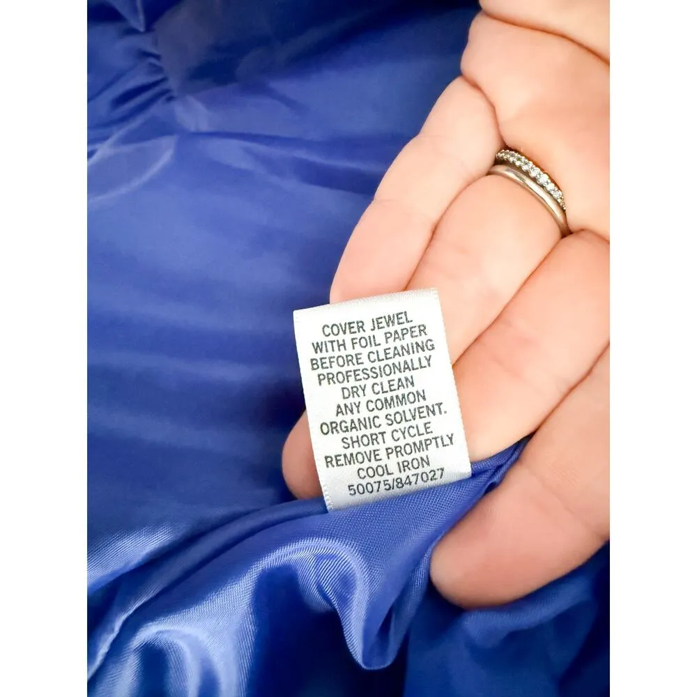 Cache | Y2K Satin Blue Strapless Bubble Hem Mini Prom Cocktail Vintage Dress | 4 - Image 5