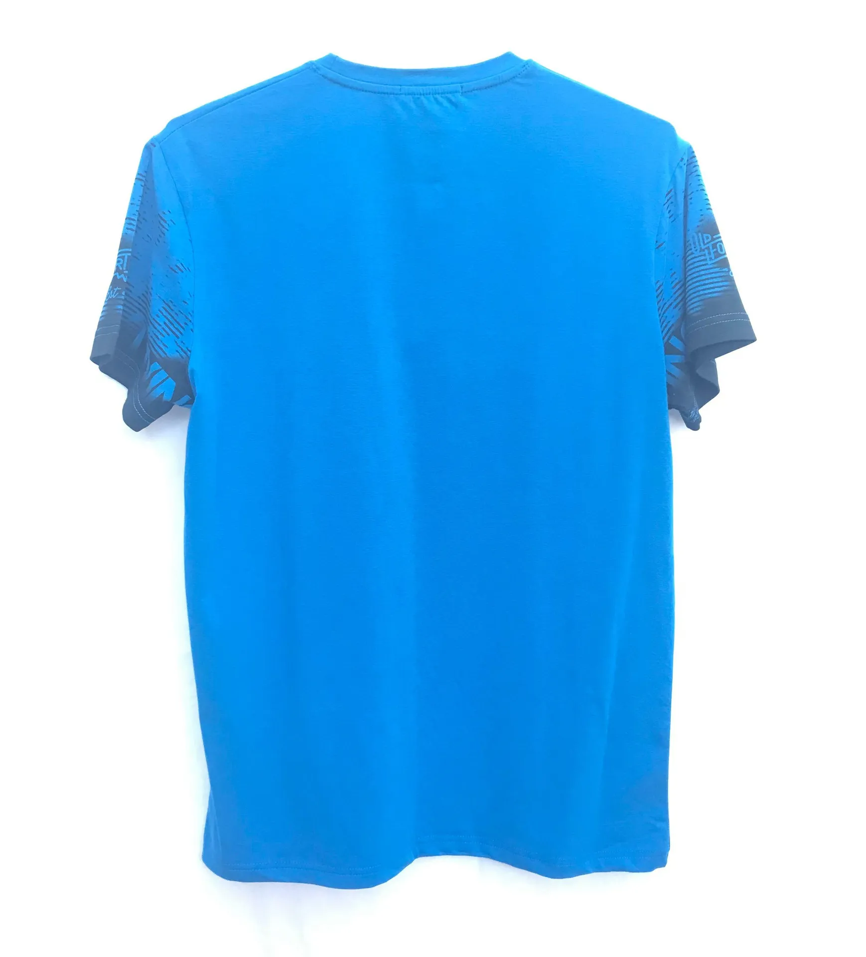 NWT New M Novel Men’s T Shirt Blue Designer Formal Top Short Sleeve Size M - Image 2