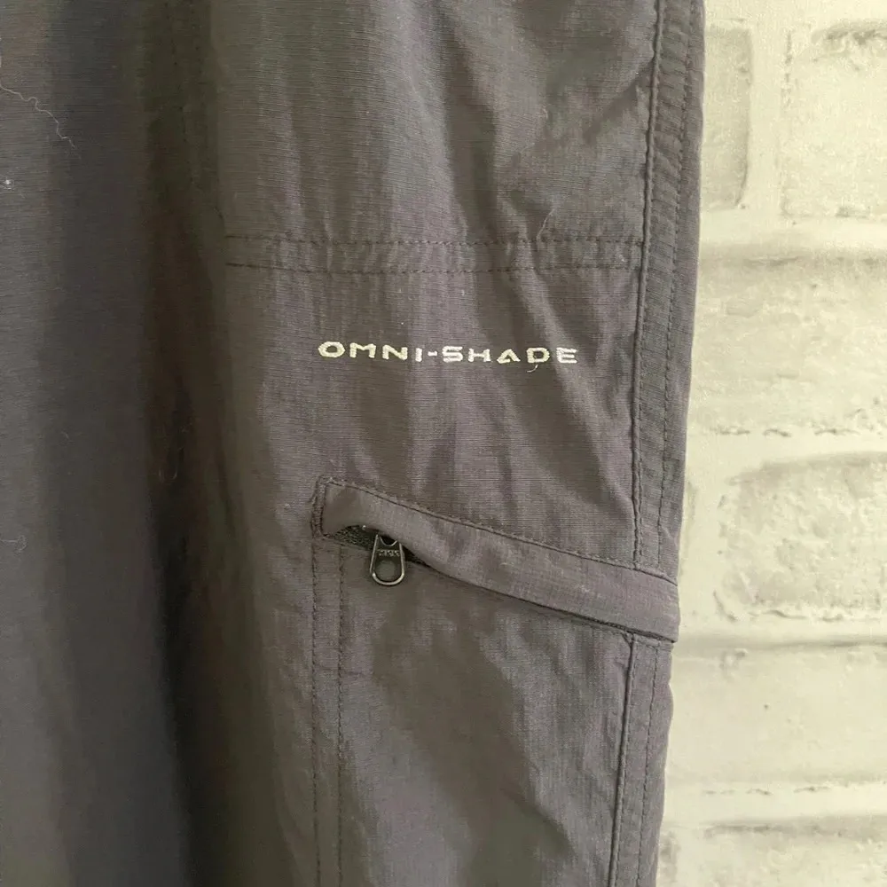 Women’s Columbia Omni-shade PFG cropped roll tab black pants, Size 10 - Image 5