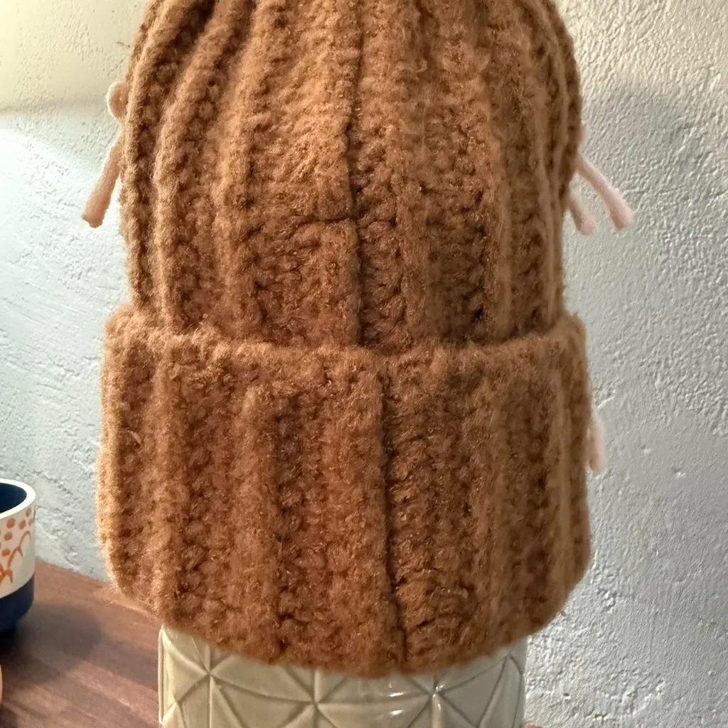 Urban Outfitters Tied With A Bow Ribbed Knit Beanie - Image 3