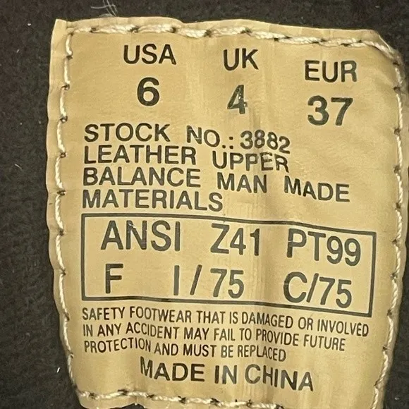 Wolverine Steel Toe Shoes 3882-Size 6 - Image 7