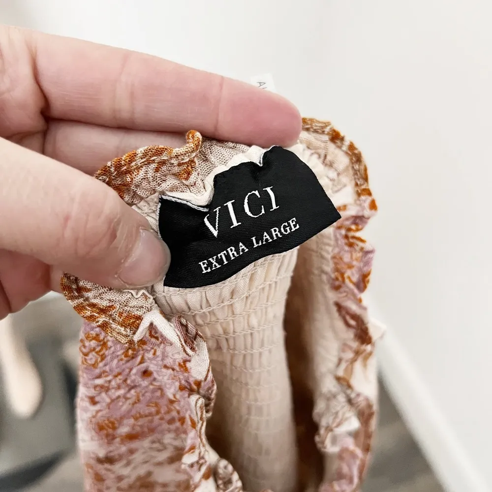 [Vici Collection] Call Away Floral Maxi Dress Smocked Bodice NWOT Tiered Size XL - Image 11