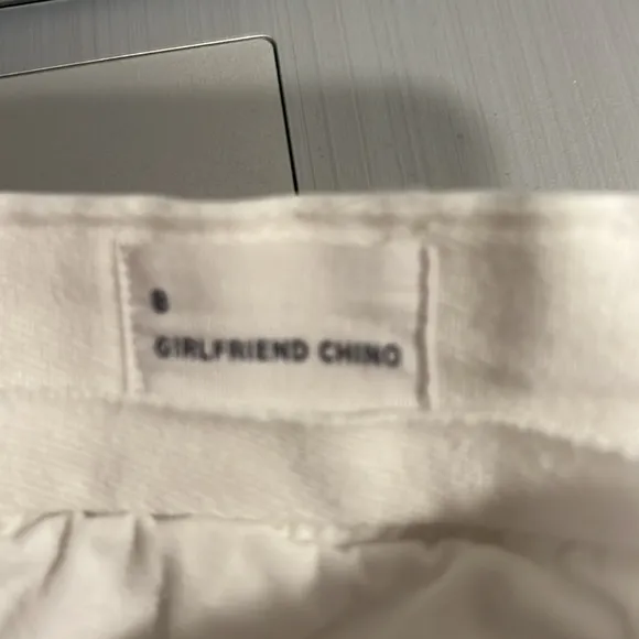 Gap size 8 girlfriend‎ chino eyelet embroidered cotton - Image 5