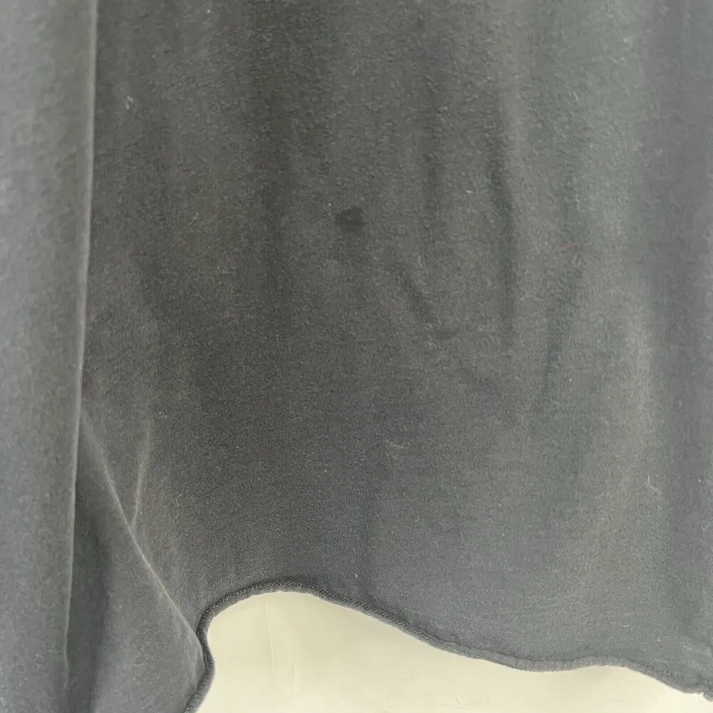 ATM Size S Dress Classic Jersey Striped Sleeve Crew Neck Tee Shirt Mini Pockets Black - Image 10