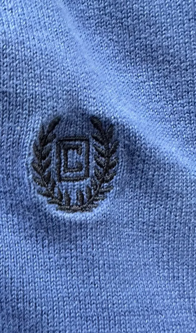 Chaps  Blue Quarter Zip Sweater - Image 2