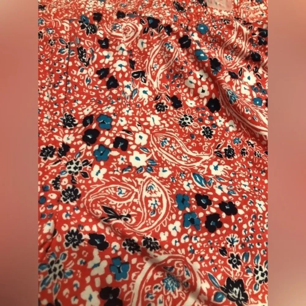 Time and Tru Sz XL (16-18) Beach Short Coral Paisley Relaxed Fit NEW NWT - Image 2