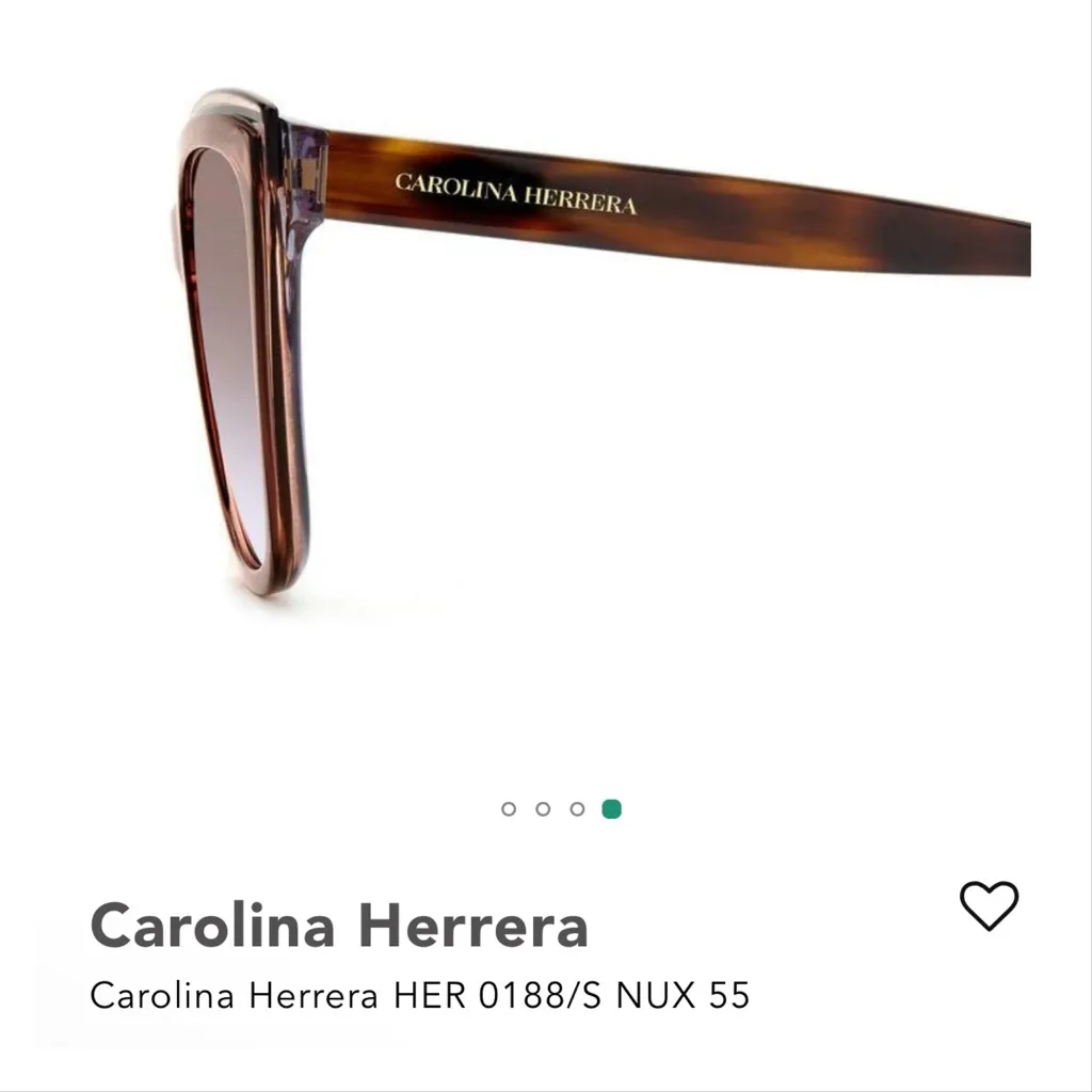 NWOT Carolina Herrera HER 0188/S NUX 55 Sunglasses - Image 5