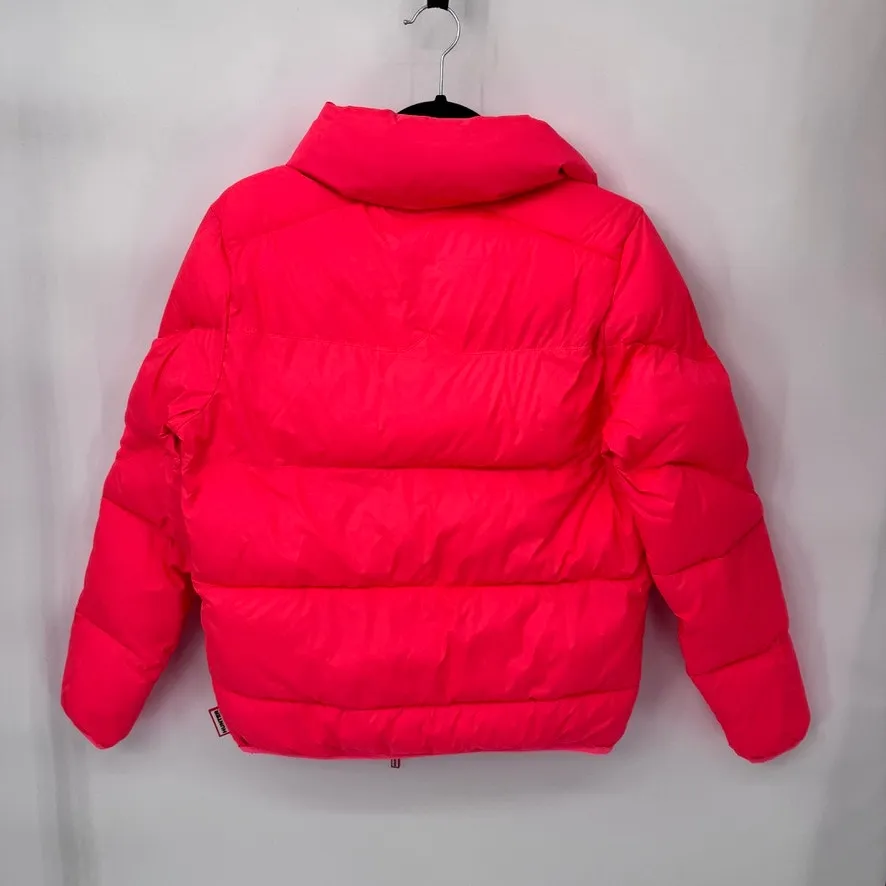 Hunter‎ Puffer Jacket Womens XS Hot Pink Polyester Zip Pockets Full Zip Snap - Image 13