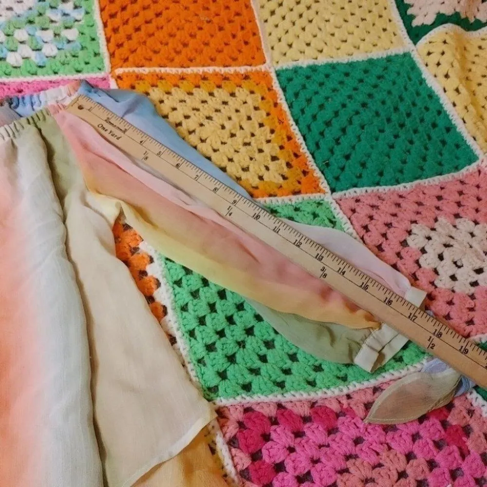 A new Approach A.N.A Size Small  Sz S light Sheer Pastel Long Sleeve Bow Sherbet - Image 4