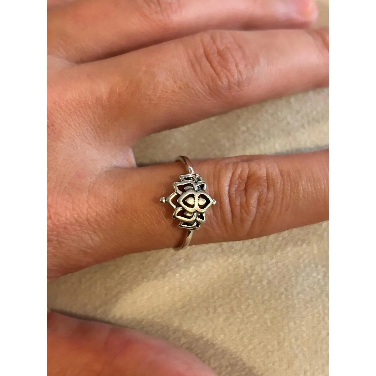 925 sterling silver ring band size 8.75 lot d4 - Image 3