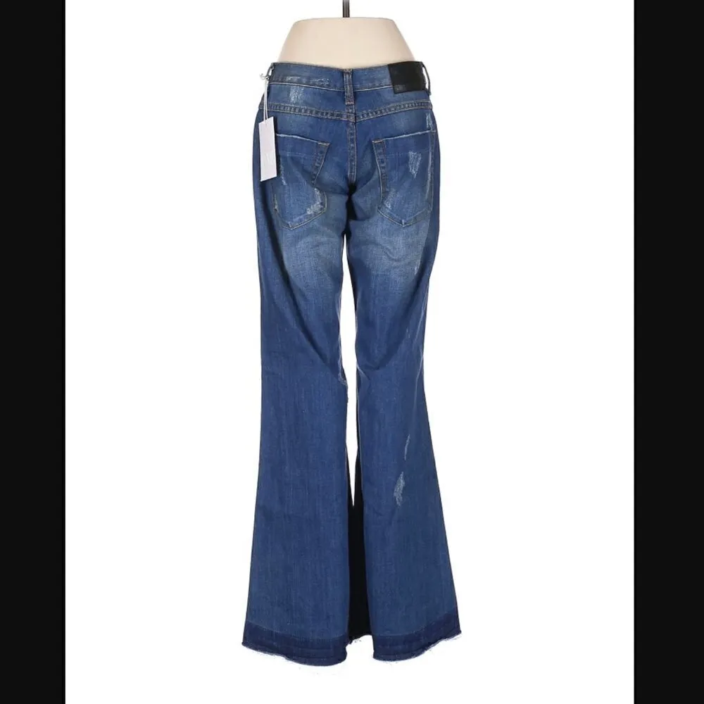 One Teaspoon Free People Jeans 22 XXS NWT Westender Flare Festival Boho Travel - Image 12