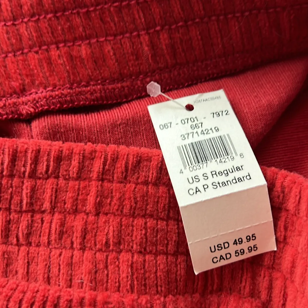 Aerie Groove On Velour Red Pants New With Tags velvet - Image 3