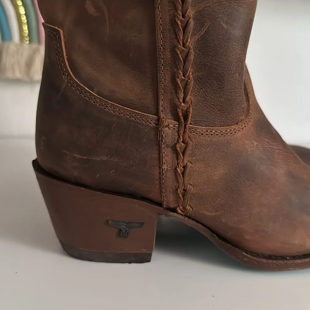 Lane Plain Jane Brown Western Boots NWT Size 7.5 - Image 2