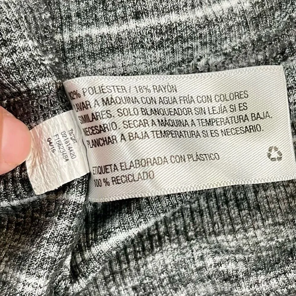 Ava & Viv Gray Stripe Long Sleeve Crew Neck Tee Shirt 3X - Image 10