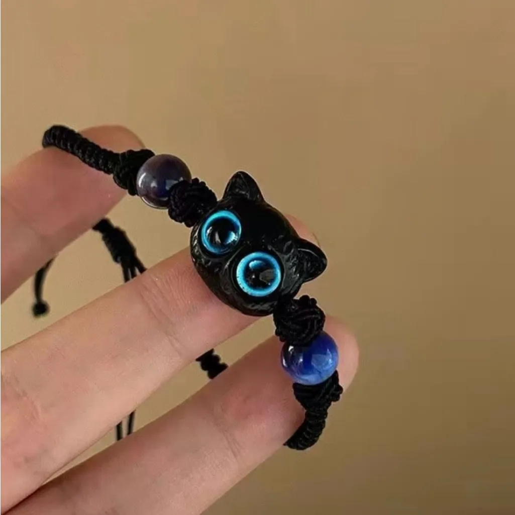 Simple Cute Little Black Cat Charm‎ Adjustable Bracelet
Fashion Exquisite - Image 5