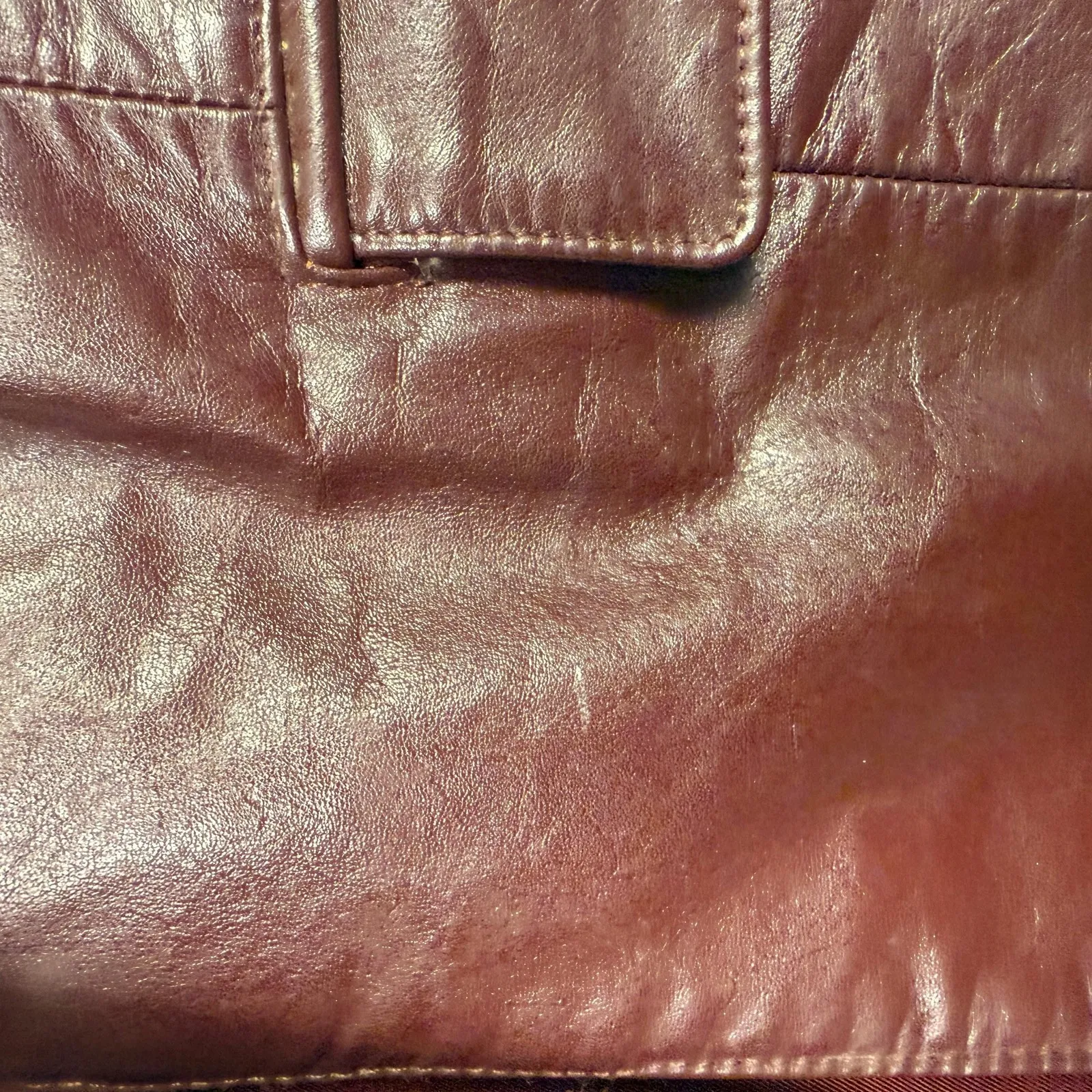 Vintage Etienne Aigner Leather Blazer Jacket Womens 18 Oxblood Business Casual - Image 12