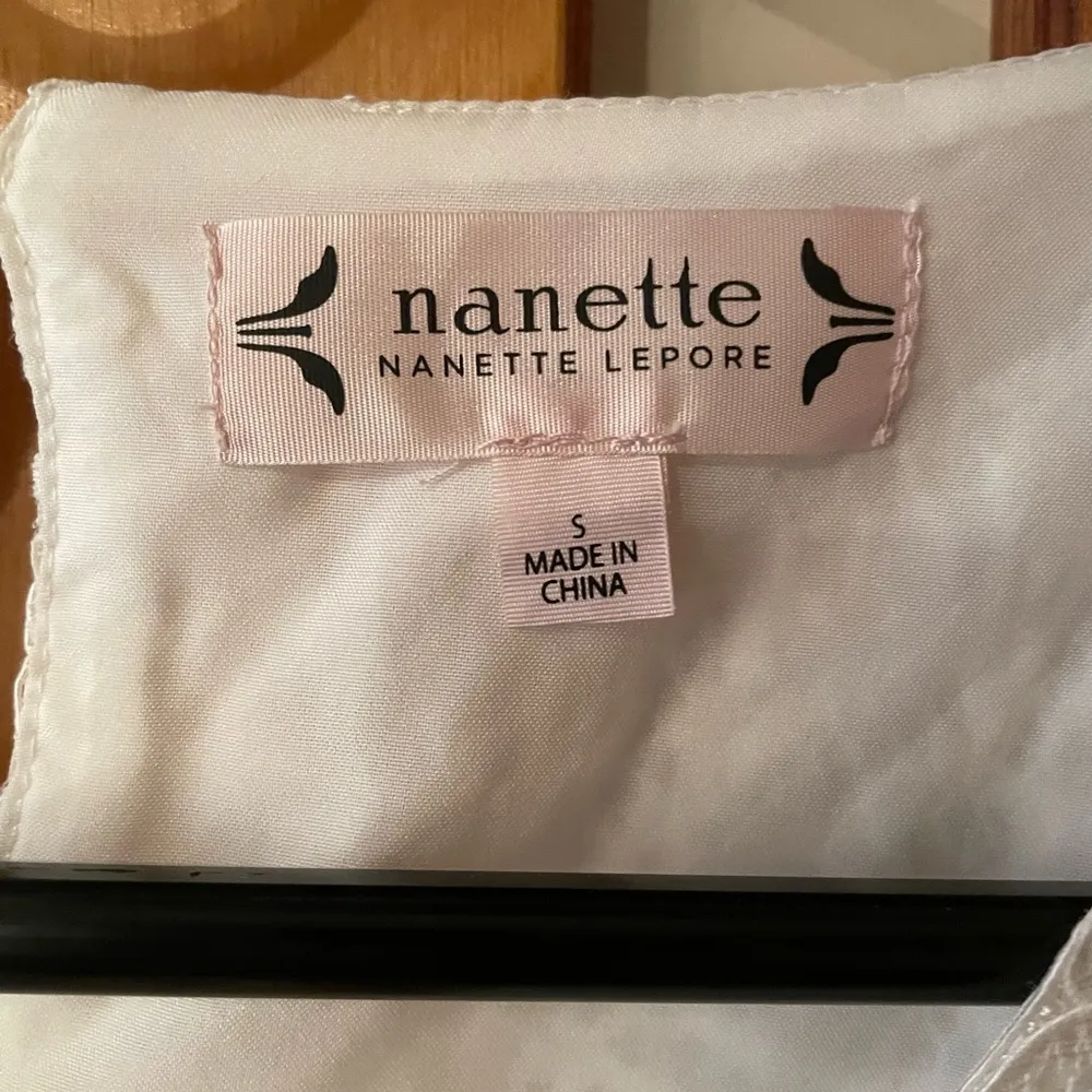 Nanette Lepore Bella Donna Lace Blouse Bell Sleeves New With Tags Small - Image 3